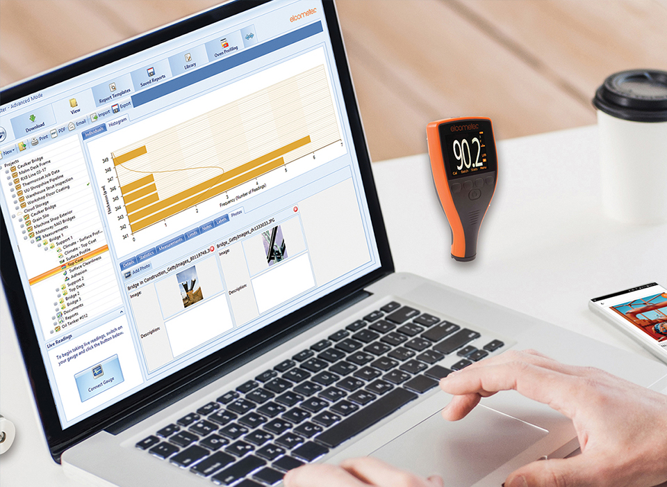 Elcometer 319 is compatible with Elcomaster Software