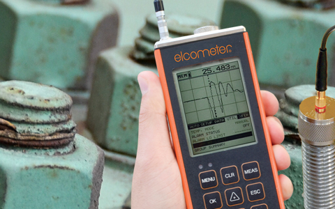 Accurately measure elongation, load, stress, and %strain of the bolt