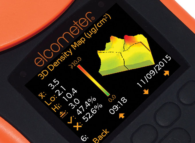 Elcometer 130 SSP 3D Density Map Screen