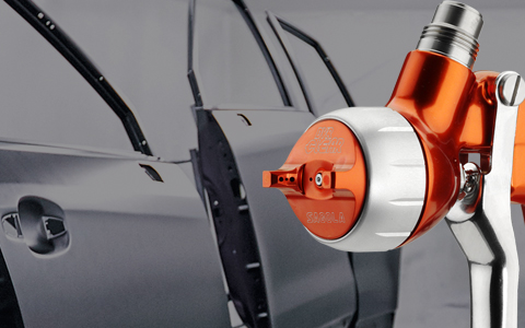 Get the transfer efficiency of HVLP in a conventional spray gun