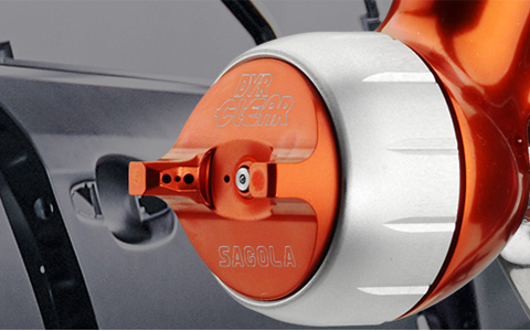 Sie erhalten die Materialübertragungsrate von HVLP in einer konventionellen Lackierpistole