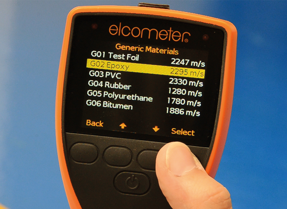 Elcometer 500 Coating Thicknesss Gauge - Material Library