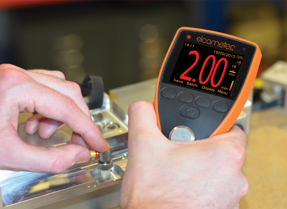 Elcometer PTG display showing over limit reading